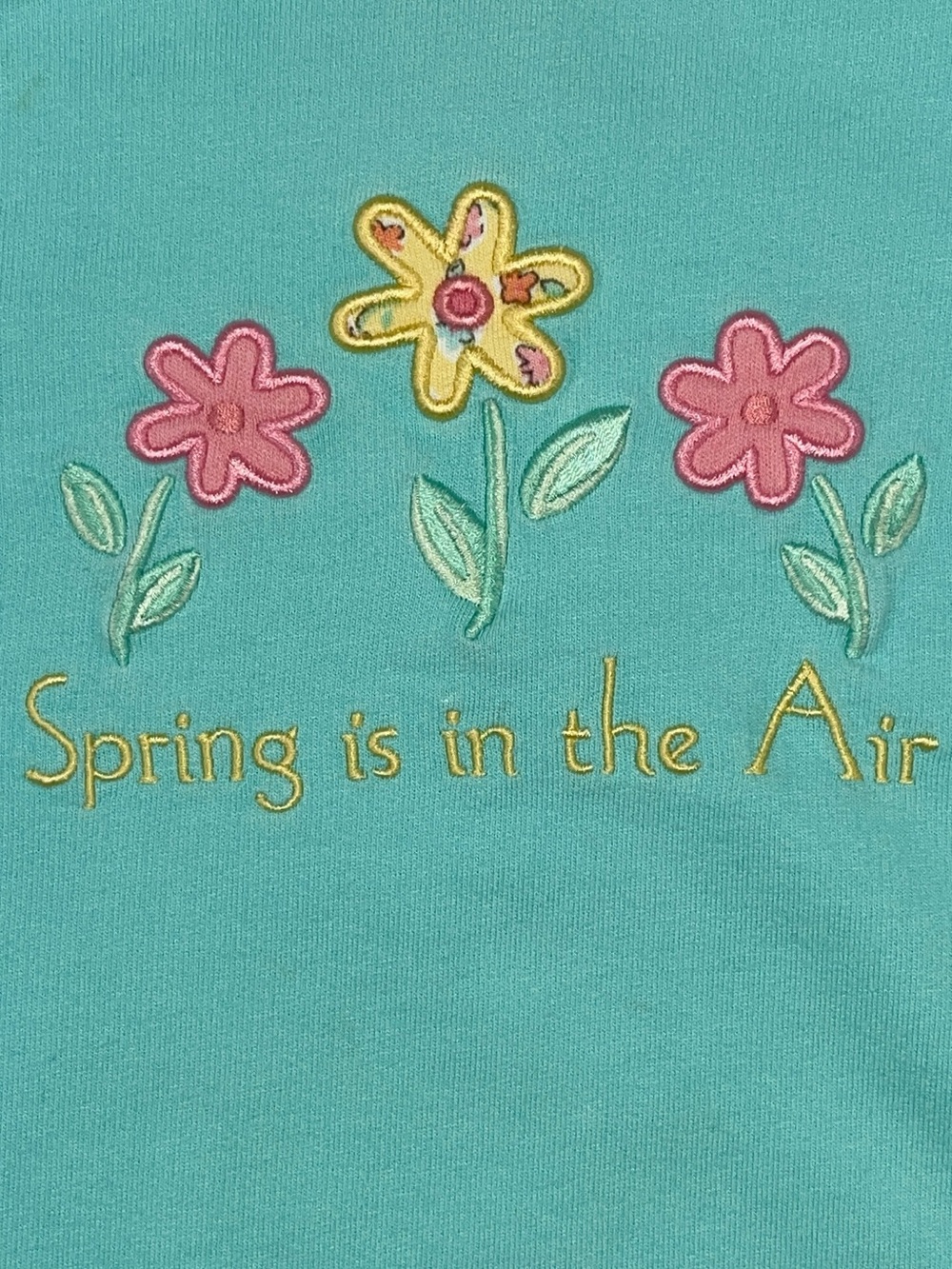 Gymboree 1998 Vintage Floral Embroidered Spring Is In The Air Sweatshirt, XL 5-6 - Picture 10 of 16